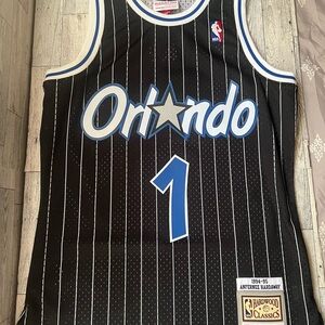 Mitchell & Ness Gray Mesh Jersey with Black Vent Holes